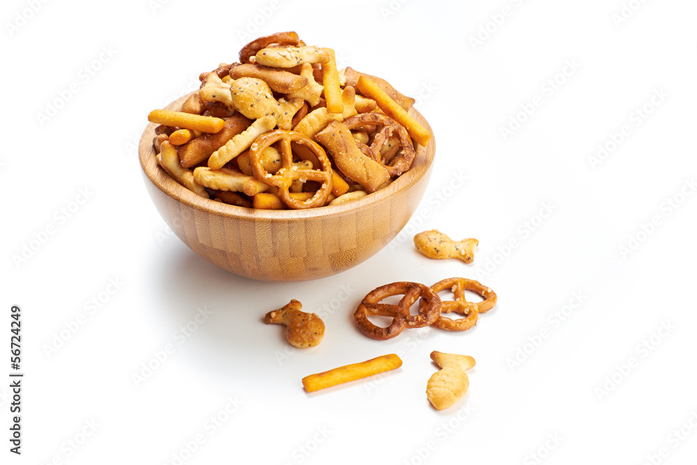 Salted party snacks