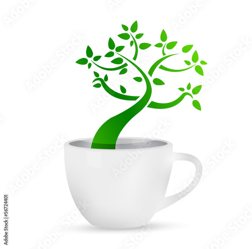 Slika na platnu coffee mug with a tree growing inside.