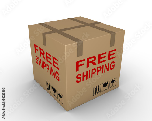 Free shipment of carton box