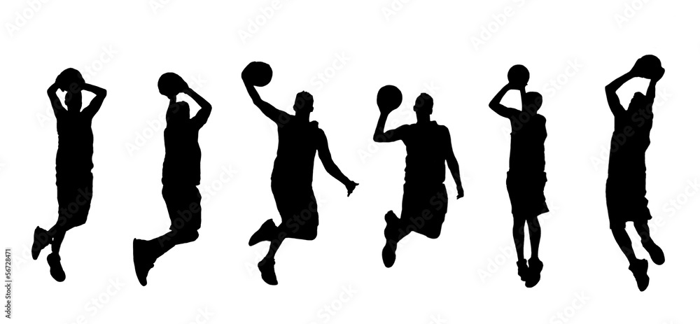 basketball player silhouettes basketball player silhouettes