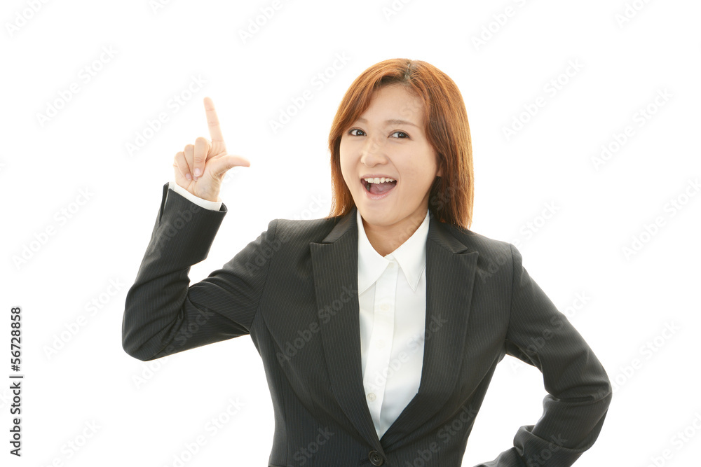 笑顔のOL 笑顔のOL