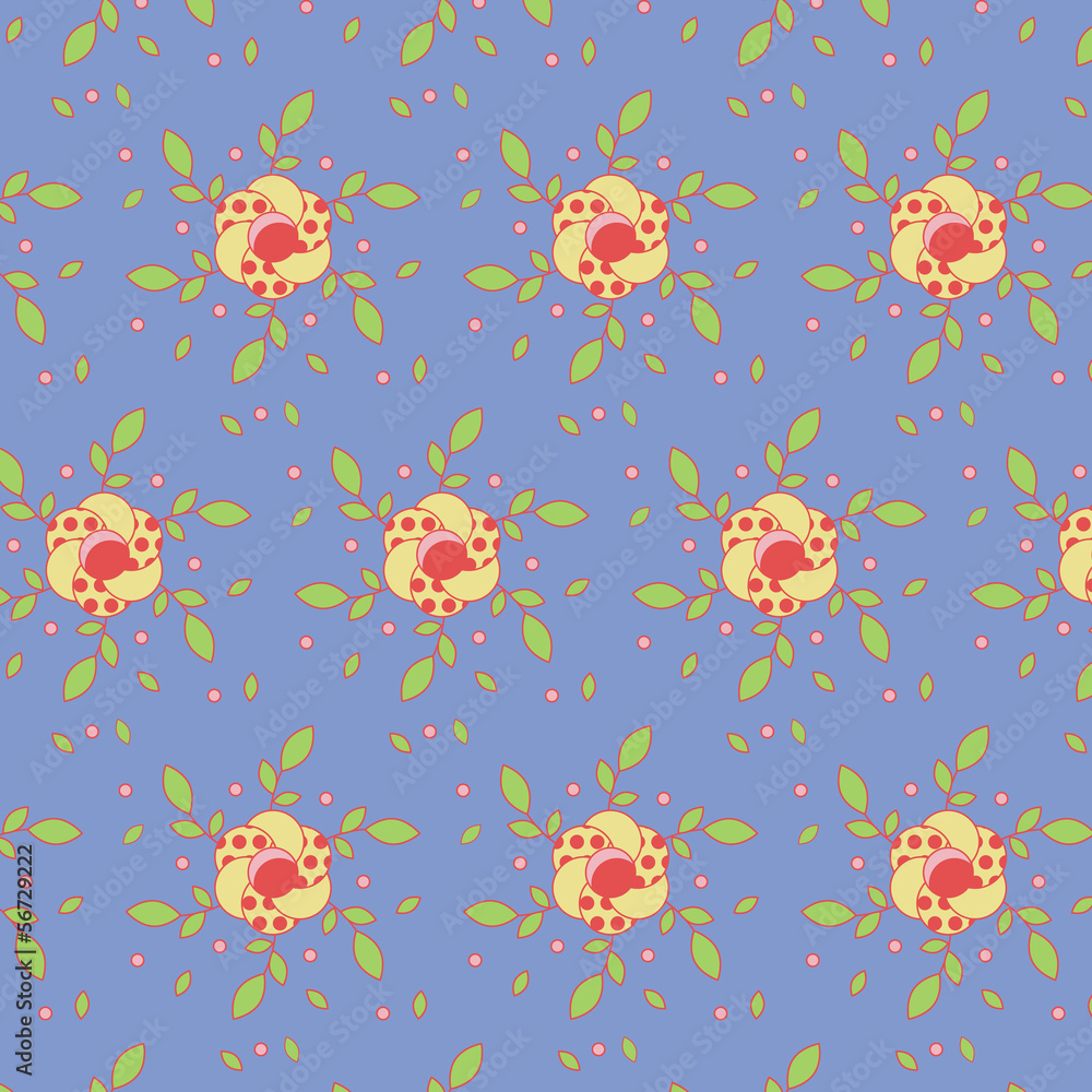 Seamless Flower Pattern Colorful Set Seamless Flower Pattern Colorful Set