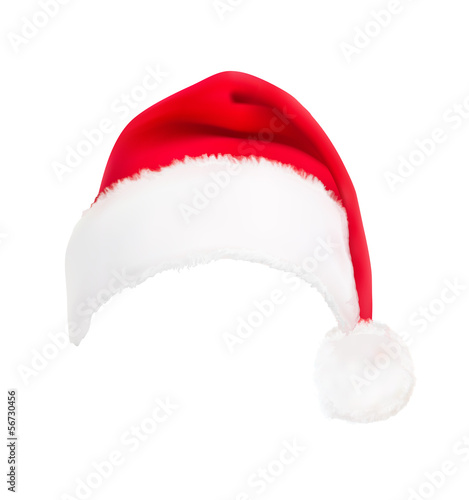 red santa hat. Vector.