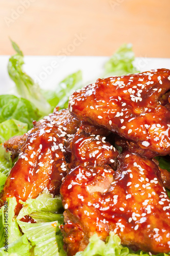 yangnam chicken, korean version of buffalo wings photo