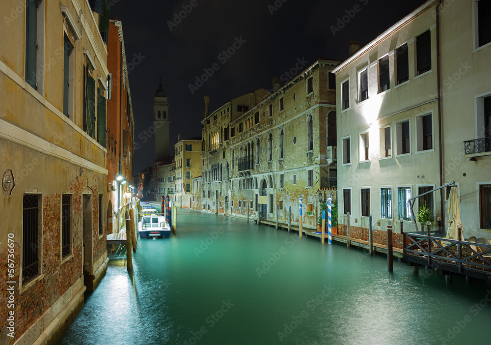 night Venice. Italy.