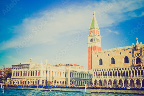 San Marco in Venice retro look