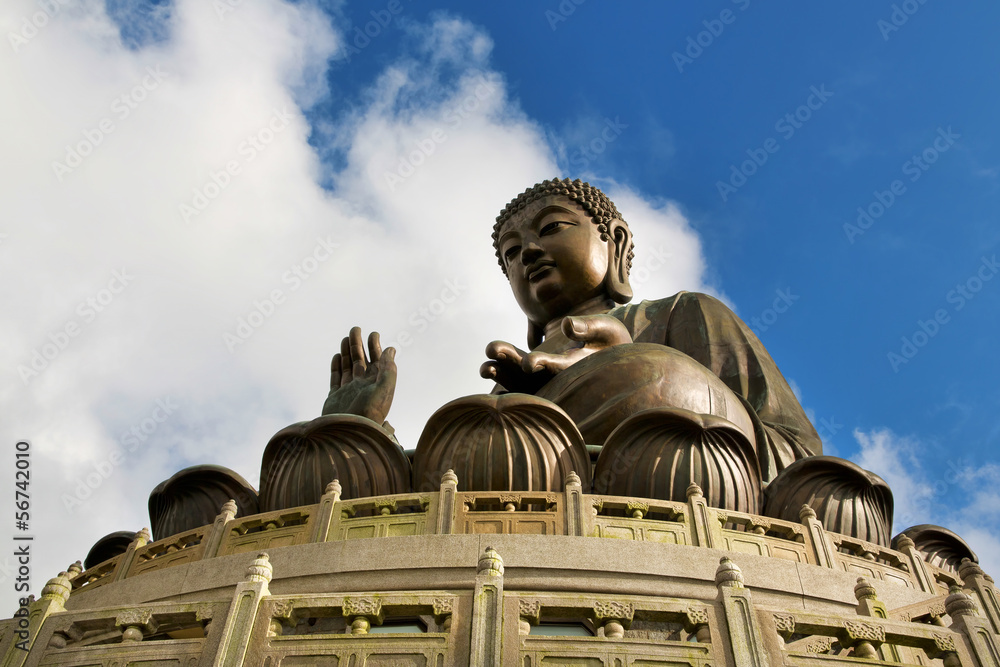 Fototapeta premium The Great Buddha of Po Lin Monastery - Hong Kong