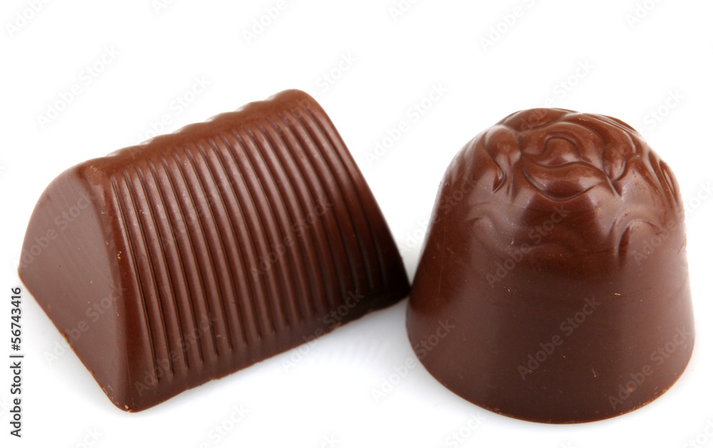 Obraz premium Chocolate Isolated On A White Background