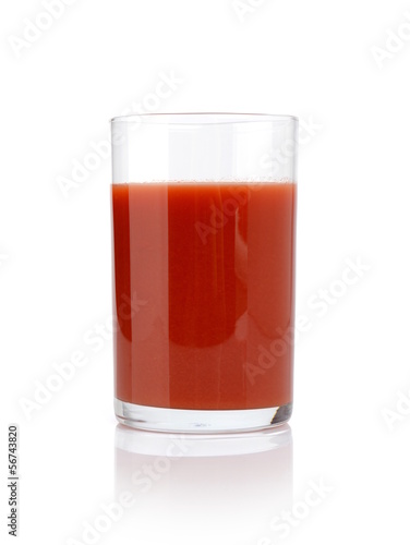 Glass of tomato juice