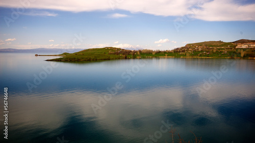 Beautiful view on Van Lake in Turkey