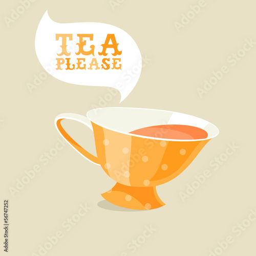 Cartoon teacup