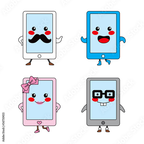 Cute Tablet Characters