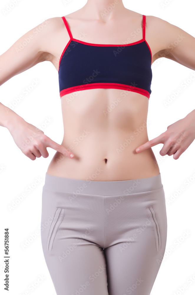 Woman body in dieting concept Woman body in dieting concept