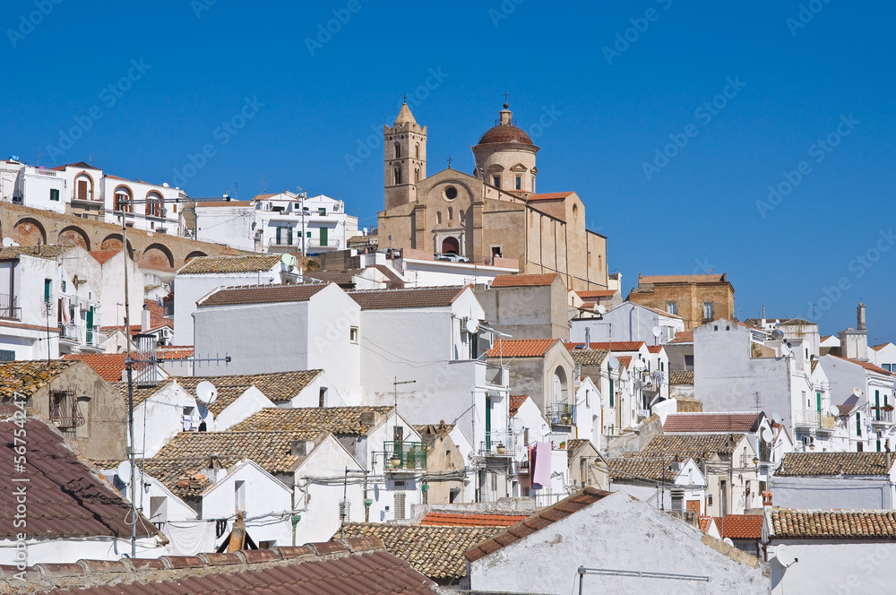 Fototapeta premium Panoramic view of Pisticci. Basilicata. Italy.