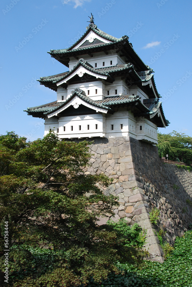 Hirosaki castle in Aomori Prefecture, Japan