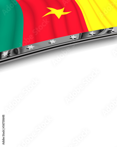 Designelement Flagge Kamerun photo