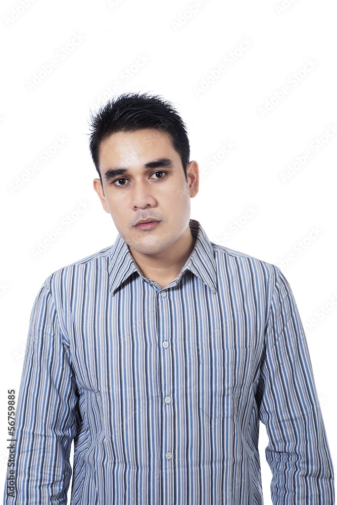 Serious Man Isolated On White Background Serious Man Isolated On White Background