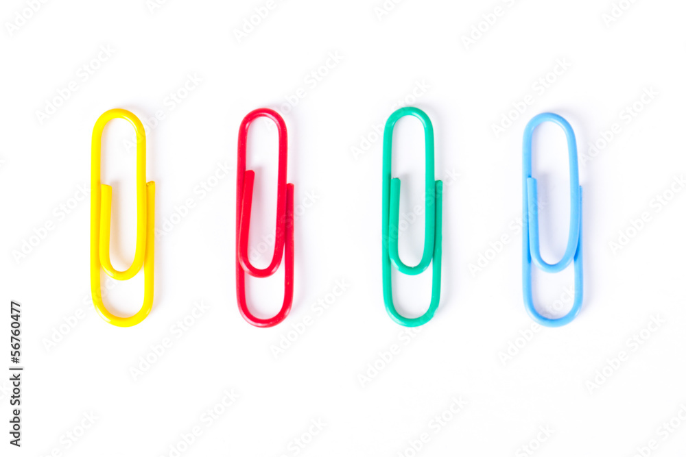 Multi Colored Paper Clips Multi Colored Paper Clips