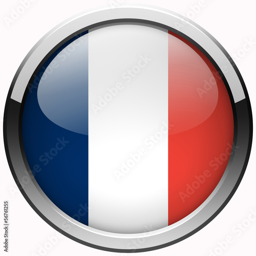Free Download official france flag gel metal button - GFXLoad