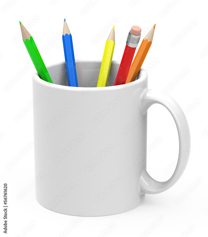 Stifte in der Tasse Stifte in der Tasse