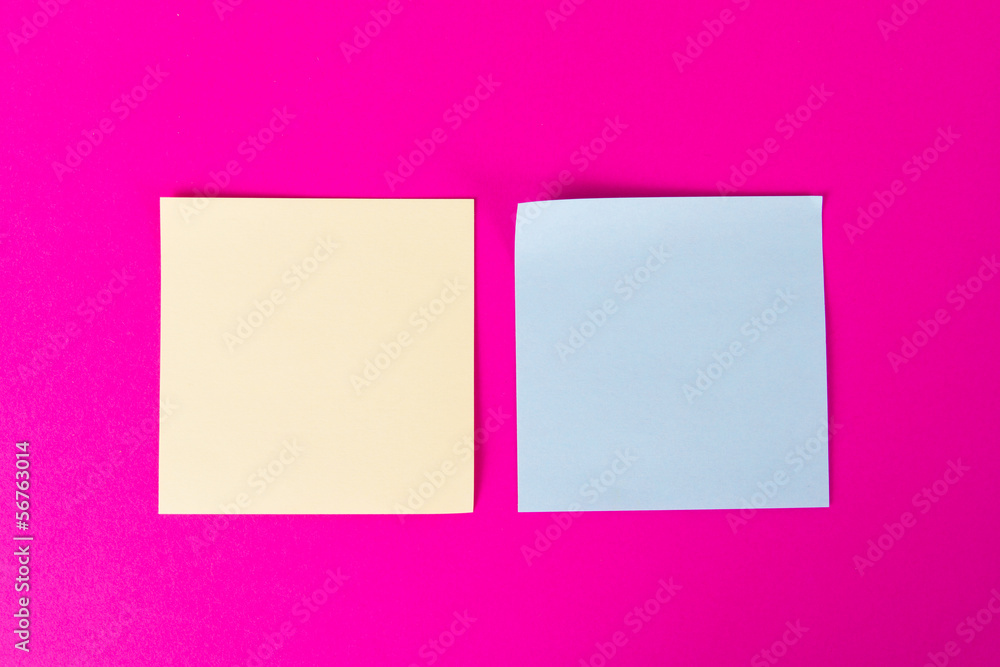 Sticky Posts on Pink Background Sticky Posts on Pink Background