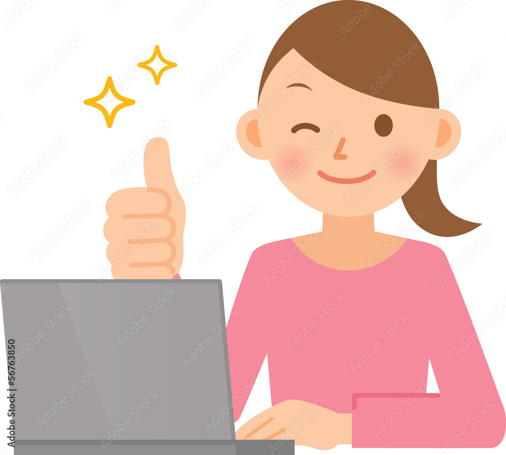 女性 PC 女性 PC