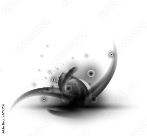 abstract background - black smoke pattern