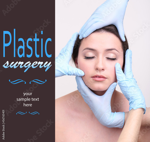 Rubber gloves touching face...