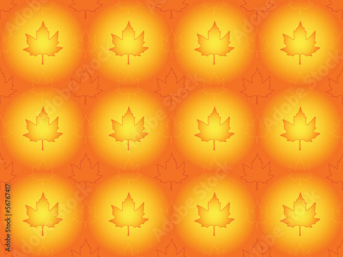 seamless autumnal background with maple leaves