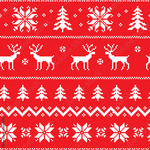 Seamless pattern with classical sweater design