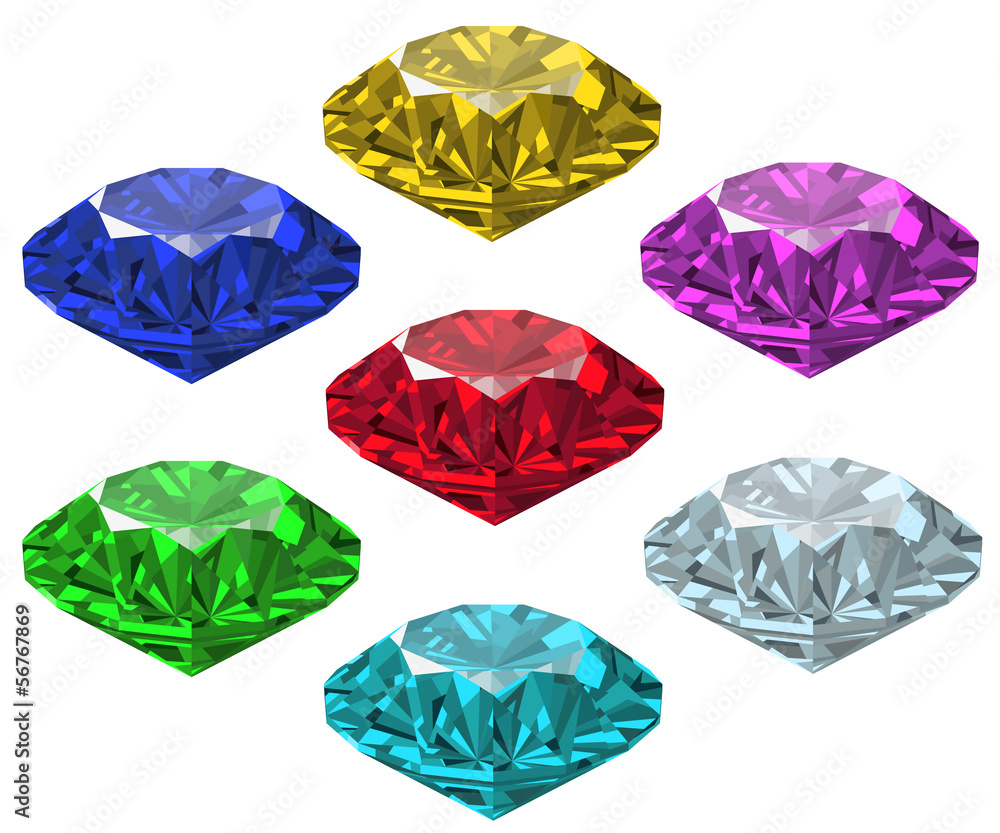 Naklejka premium Jewel set.