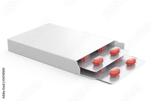 two blisters of red pills