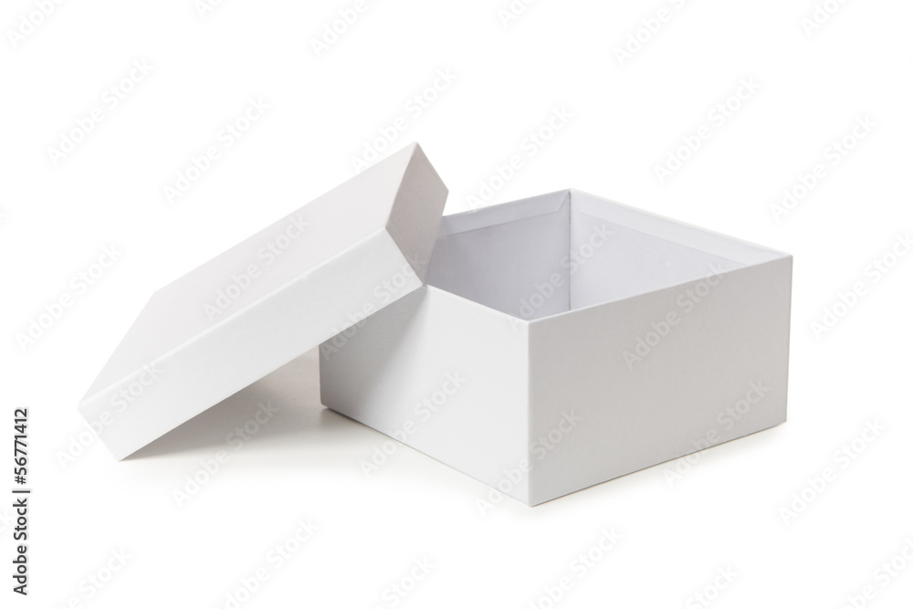 White box isolated on white background White box isolated on white background