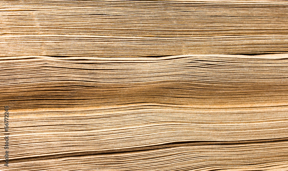 Side View Of Huge Stack of Recycled Paper close up. Business con Side View Of Huge Stack of Recycled Paper close up. Business con