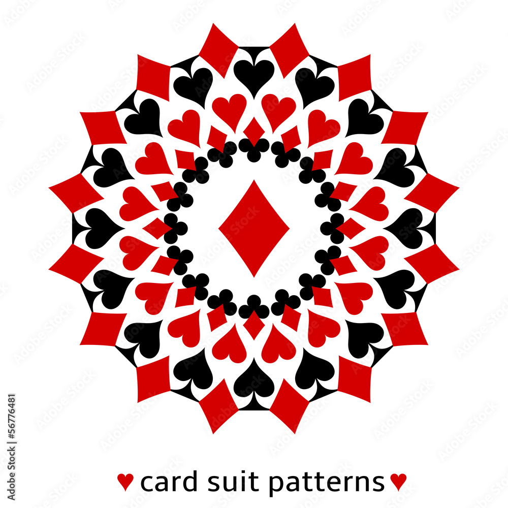 Diamond card suit snowflake