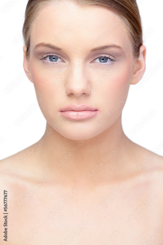 Gorgeous blonde model wearing natural make up Gorgeous blonde model wearing natural make up