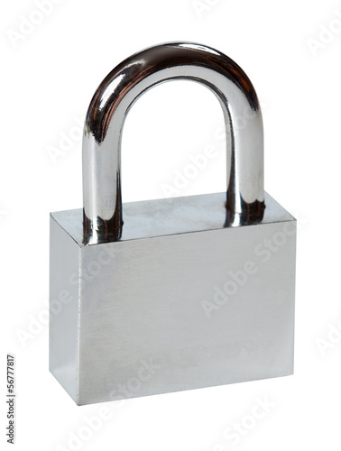 Padlock isolated on white background