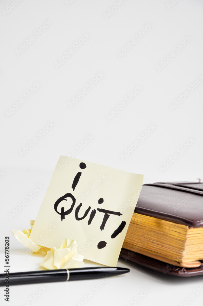 i quit my job post card message i quit my job post card message