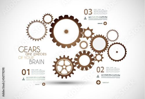 Infographics and High Tech background for business