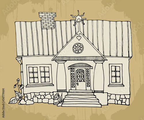 Cartoon houses