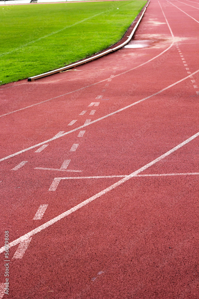 Fototapeta premium Running track for in the stadium.
