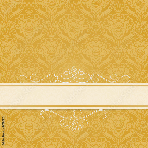 background pattern Menu Gold