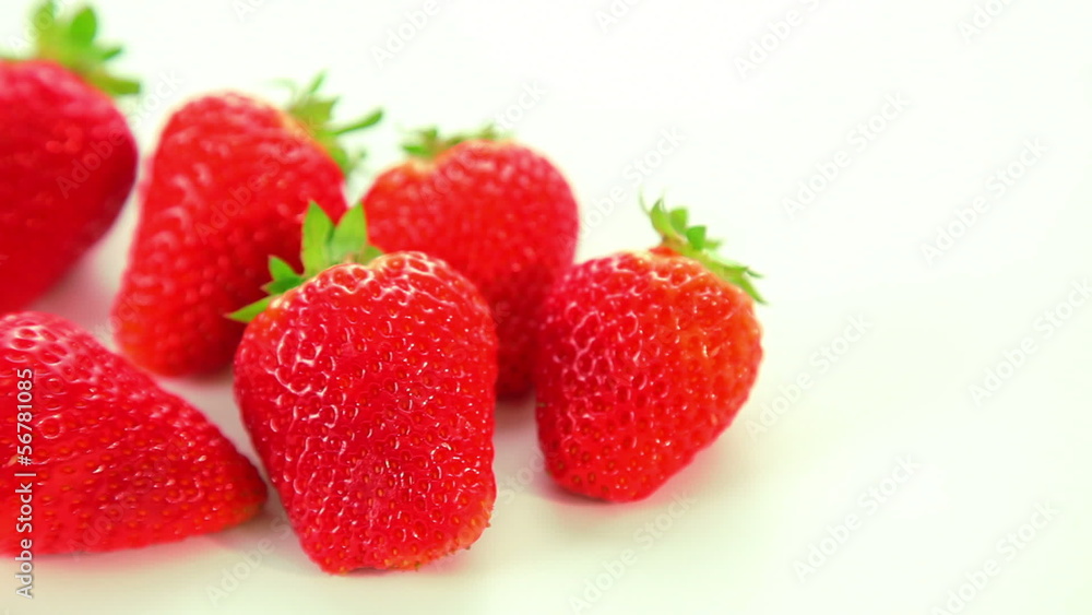 Beautiful red strawberries on white background Beautiful red strawberries on white background
