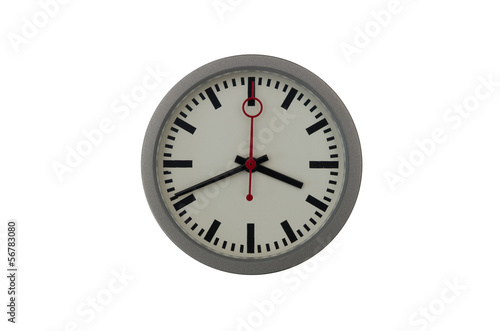 Plakat Bahnhof-Uhr