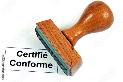 Certifié conforme photo