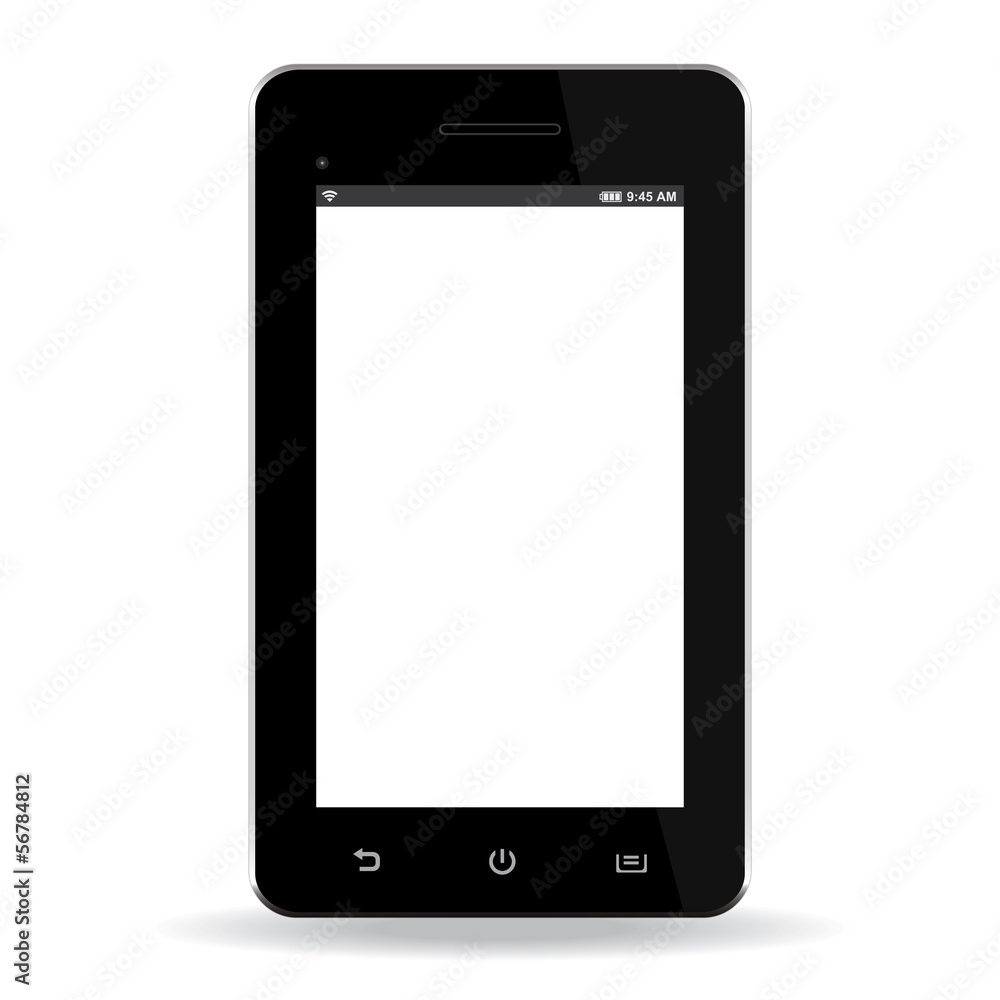 popular vector mobile smartphone with touchscreen isolated popular vector mobile smartphone with touchscreen isolated