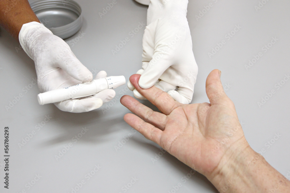 Blood Drawing to fingertips. Blood Drawing to fingertips.