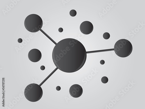 Topic diagram on white background