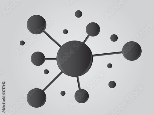 Topic diagram on white background