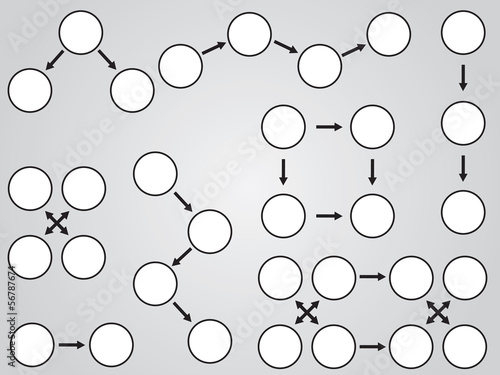 Topic diagram on white background
